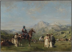 Tábořiště v pohoří Atlas od Eugène Fromentin