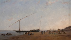 Na Nilu, poblíž Philae od Eugène Fromentin