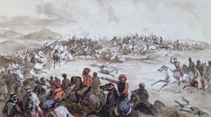 Zajetí kmene Abd el-Kader (1808-83) Henri d