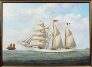 Le trois matats Saint Simon Obraz Eugene Margueritte-Grandin dit Eugene Grandin (1833-1916) 1908 Ne. 0,6x0,8 m Fecamp, Muzeum Newfoundlandu