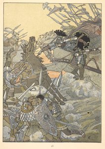Bitevní scéna. od Eugene Grasset