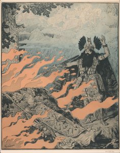 Plakát k Die Walküre od Richarda Wagnera La Valkýra od Eugene Grasset