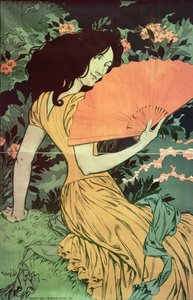 Žena s ventilátorem, 1900