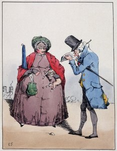 Couple de bourgeois, Jardin du Luxembourg - v „“Souvenirs d