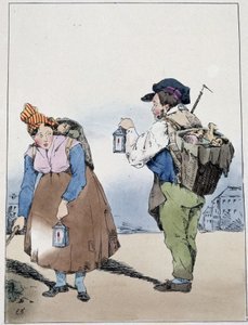 Nosič lucerny, rue Mouffetard – v „“Souvenirs d