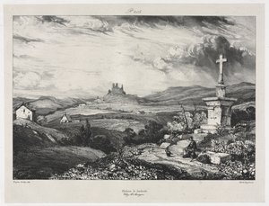 Hrad Larderole od Eugene Isabey