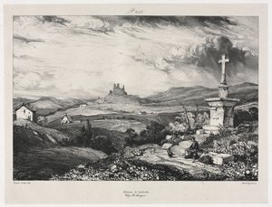 Hrad Larderole od Eugene Isabey