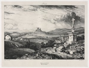 Zámek Larderole, 1832. od Eugene Isabey