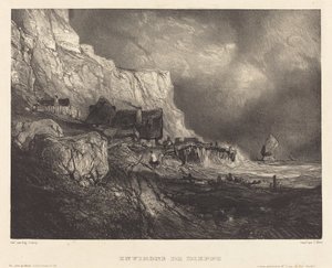 Kolem Dieppe od Eugene Isabey