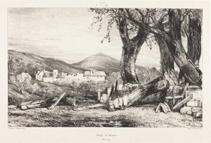 Údolí Royat, Auvergne od Eugene Isabey