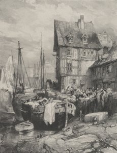 Interiér přístavu, 1833., 1833. od Eugene Isabey