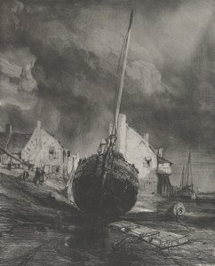 Vzpomínka na Saint-Valéry-sur-Somme, 1833. od Eugene Isabey