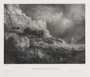 Six Marines: Environs of Dieppe od Eugene Isabey