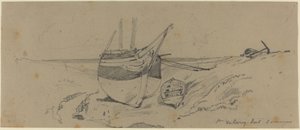 St. Valery sur Somme od Eugene Isabey