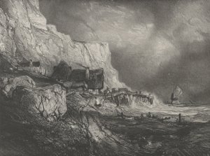 Okolí Dieppe, 1833. od Eugene Isabey