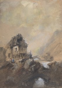 Vesnice v Dieppe, 1843. od Eugene Isabey