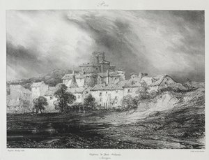 Malebné a romantické cesty starověkou Francií, Auvergne..., 1830. od Eugene Isabey