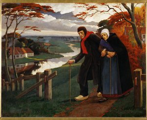 Pozdní podzim, také Slepec (malba na plátně)