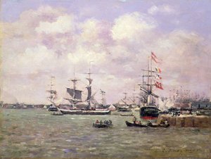 Antverpy od Eugene Louis Boudin
