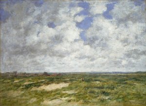 Berck, zamračená krajina, 1882 od Eugene Louis Boudin