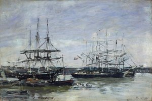 "Bordeaux", 1875 od Eugene Louis Boudin