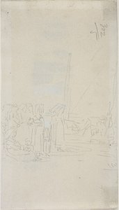 Bretonské ženy na pláži od Eugene Louis Boudin