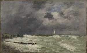 Vichřice před Frascati, Le Havre od Eugene Louis Boudin