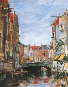 La Place Ary Scheffer, Dordrecht od Eugene Louis Boudin
