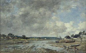 Krajina s pračkami, 1873 od Eugene Louis Boudin