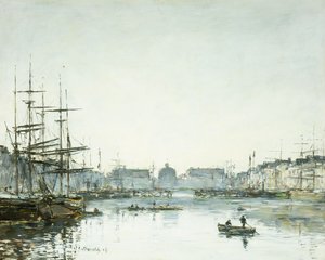 Le Havre, The Trade Basin, 1894 od Eugene Louis Boudin