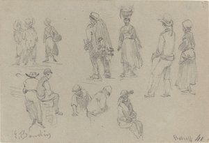Provinční postavy, konec 19. století. od Eugene Louis Boudin