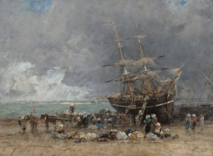 Návrat Terre-Neuvier, 1875. od Eugene Louis Boudin