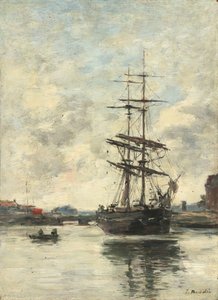 Loď na Touques, c. 18881895. od Eugene Louis Boudin