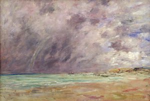 Bouřlivé nebe nad ústím v Le Havre, kolem roku 1892-96 od Eugene Louis Boudin
