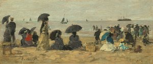 Pláž, 1877. od Eugene Louis Boudin