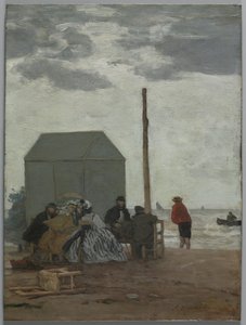 Pláž v Deauville, 1864. od Eugene Louis Boudin