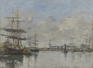Přístav Le Havre, c.1885-90 od Eugene Louis Boudin