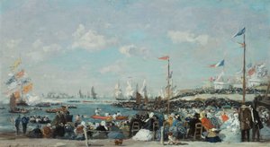 Regata v Le Havru, 1869 od Eugene Louis Boudin