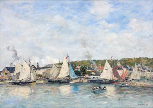 Přístav Trouville, 1893. od Eugene Louis Boudin