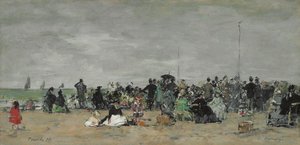 Trouville Beach, 1874 od Eugene Louis Boudin