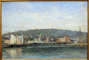 Pohled na přístav Trouville Obraz Eugene Louis Boudin od Eugene Louis Boudin