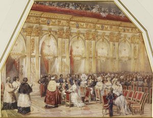 Sňatek prince Ferdinanda Philippe dOrleans a vévodkyně Helene z Meklenburska-Schwerinu, 1837.