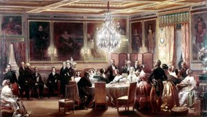 Recepce na počest královny Viktorie a prince Alberta v zámku d