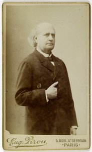 Porträt von Leconte de Lisle, (Charles Marie Leconte, genannt), (1818-1894), (Dichter) od Eugene Pirou