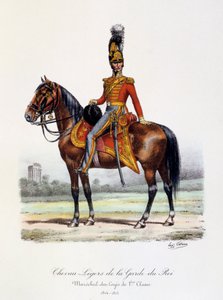 Lehcí koně královské gardy, Maréchal-des-Logis de 1er Classe, 1814-15
