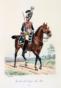Královi tělesní strážci, 1815 od Eugene Titeux