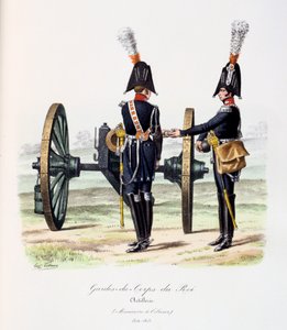 Královi tělesní strážci, dělostřelectvo, 1814-15 od Eugene Titeux