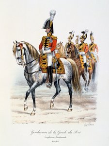 Četníci královské gardy, kapitán-poručík, 1814-15