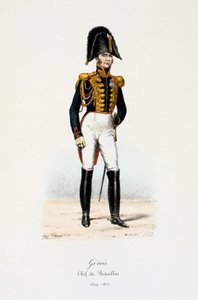 Inženýři, velitel praporu, 1814-30 od Eugene Titeux
