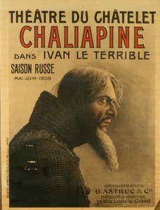 Plakát pro ruskou sezónu v Théâtre du Châtelet, 1909 od Eugene Verneau